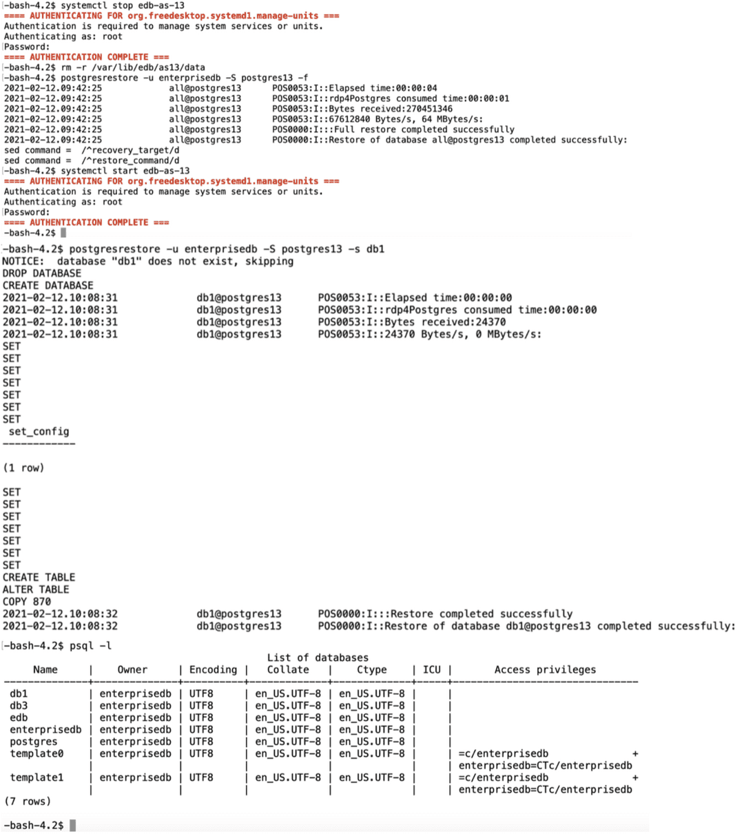 RestoreofDatabaseLevelBackup